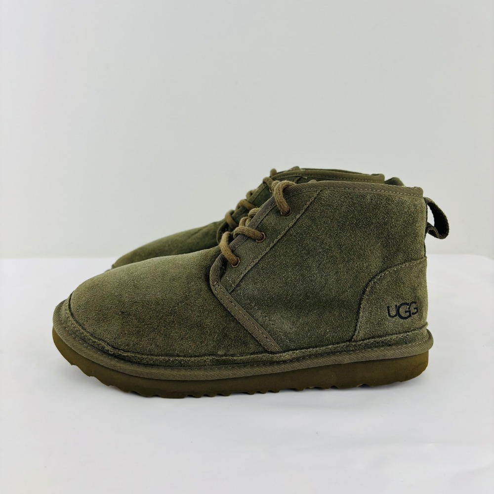 UGG Big Kids Neumel II Boot Suede Lace Up 1017320K Green Moss Kid 3 /Women 5